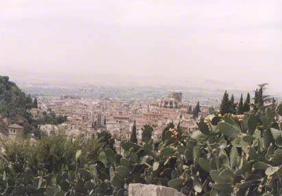 Blick vom Albaicín auf Granada